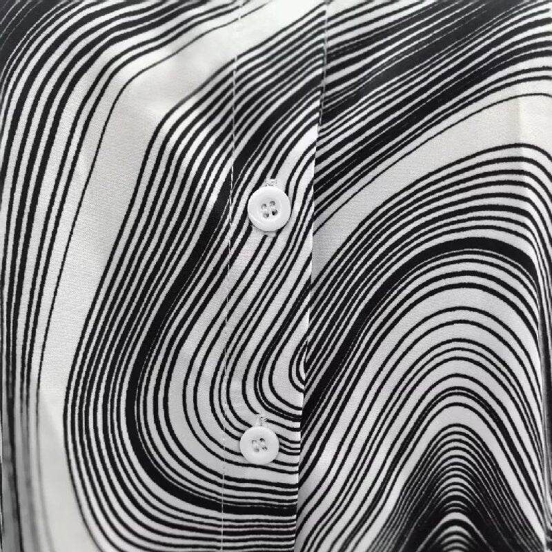 Casual Blouse With Abstract Print