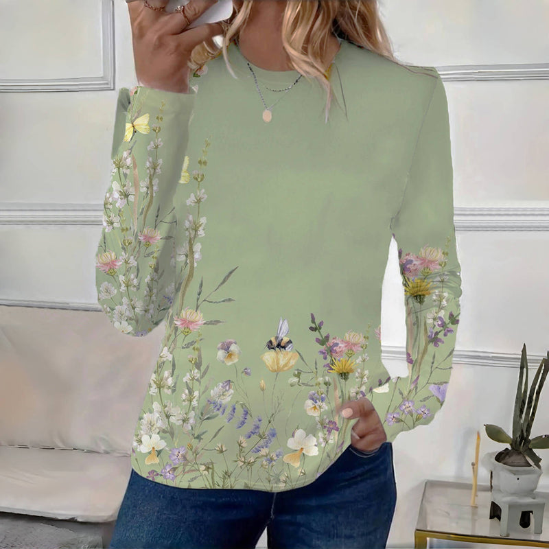 Vintage Floral Print T-Shirt
