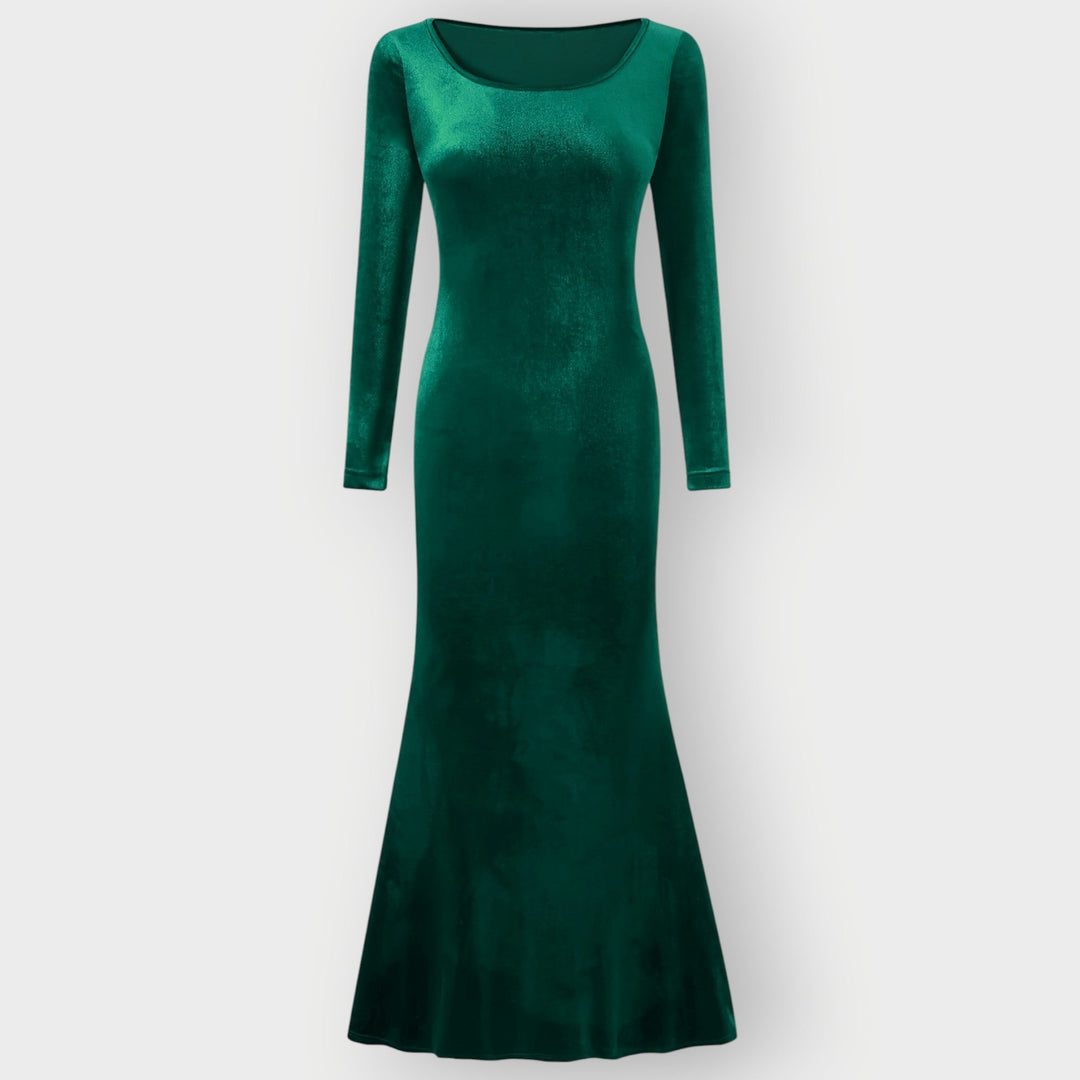 Darcy – Luxe Evening Silhouette Velvet Gown