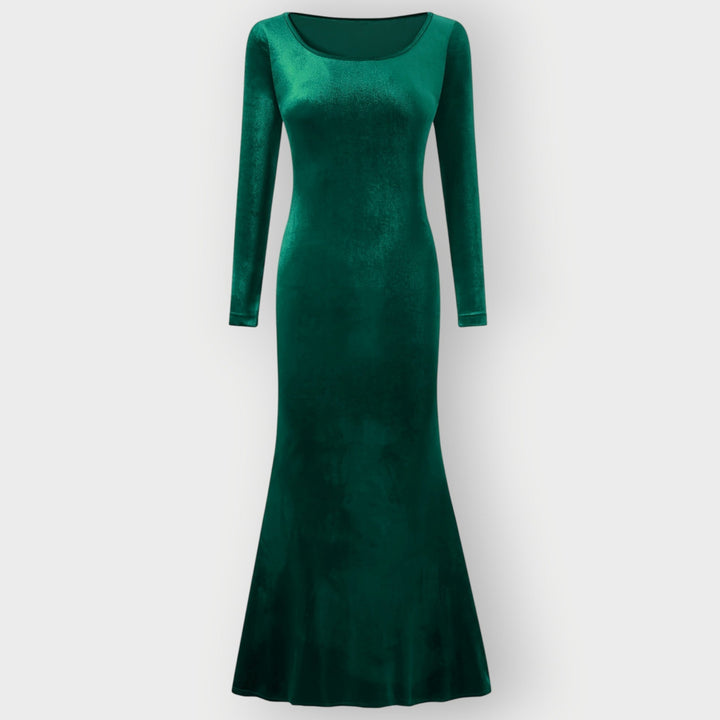 Darcy – Luxe Evening Silhouette Velvet Gown
