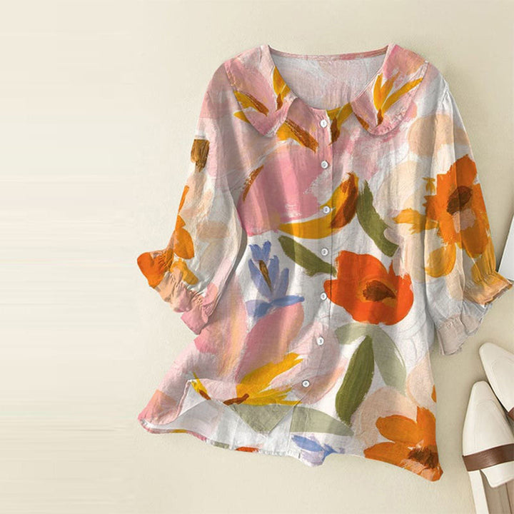 Casual Floral Print Blouse