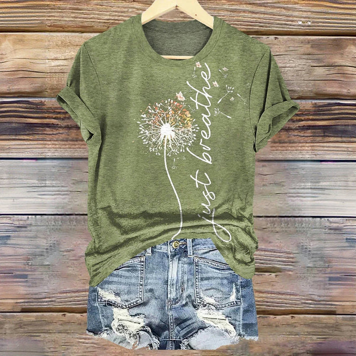 Vintage Dandelion Print T-Shirt