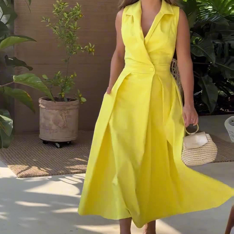 Amancia | V-Neck Midi Dress