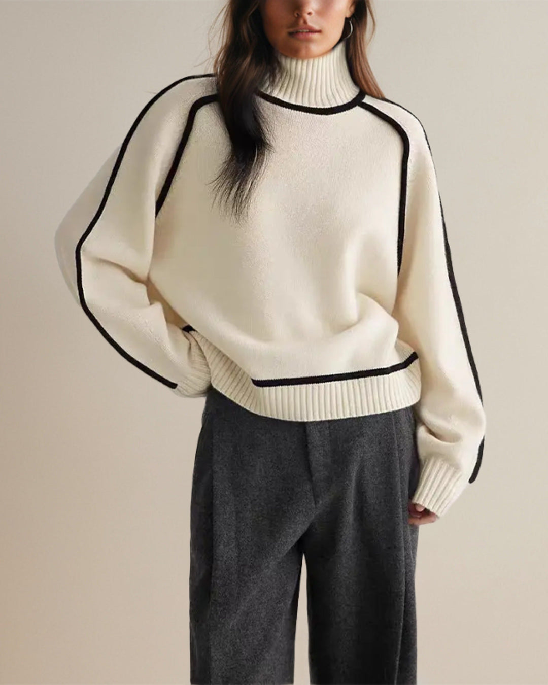 Jane - Sophisticated Turtleneck Sweater for Winter