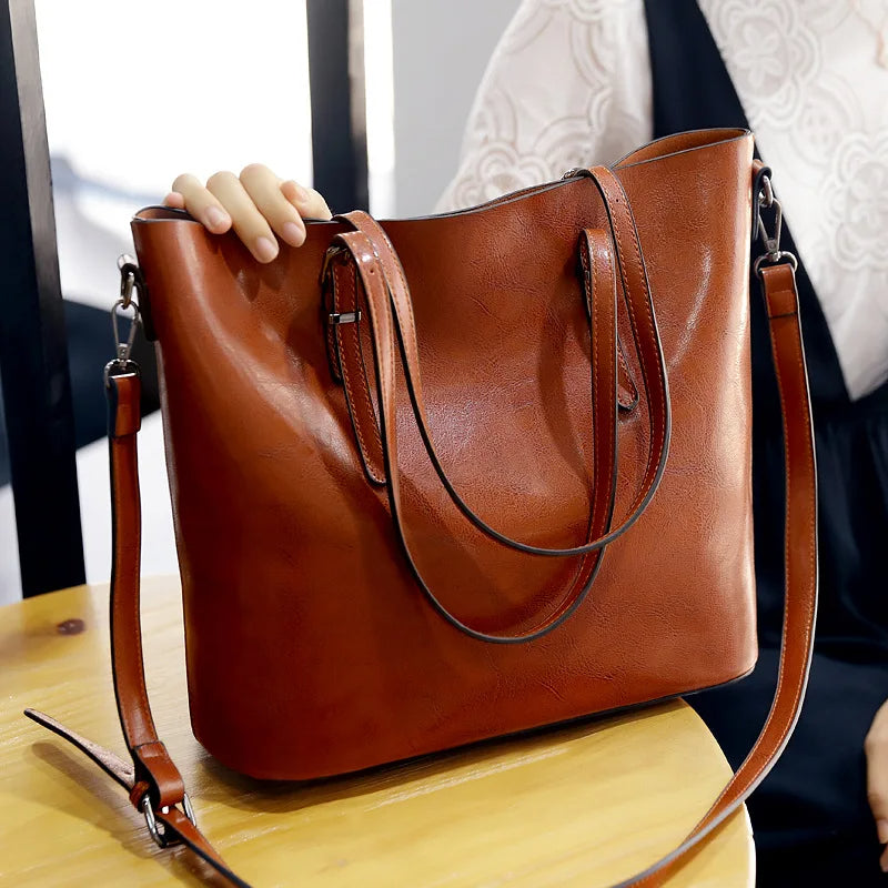 Peyton™ Elegance | Vintage Shoulder Leather Handbag