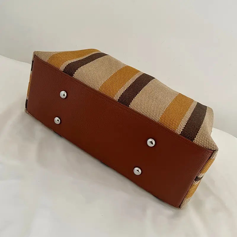 Abigail™ - Vintage Striped Duffel Bag