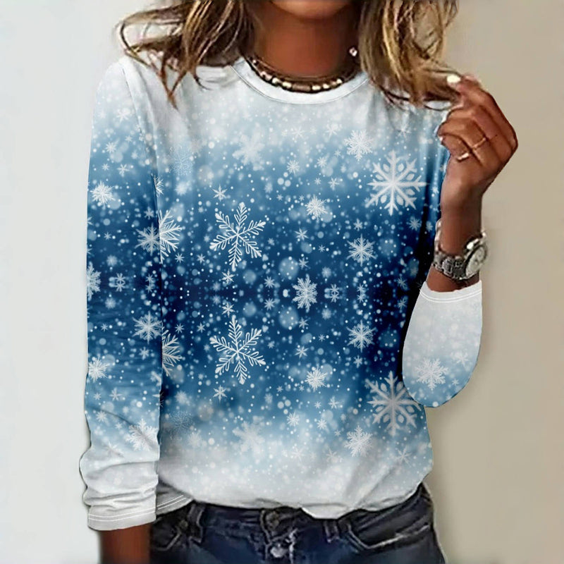 Casual Sneeuwvlok T-shirt