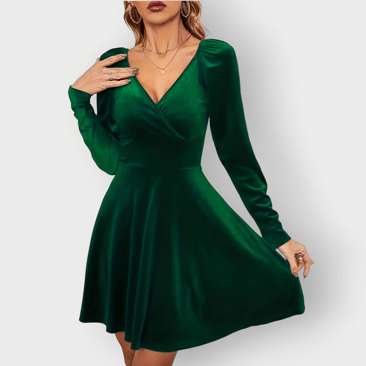 June - Velvet Skater Dress