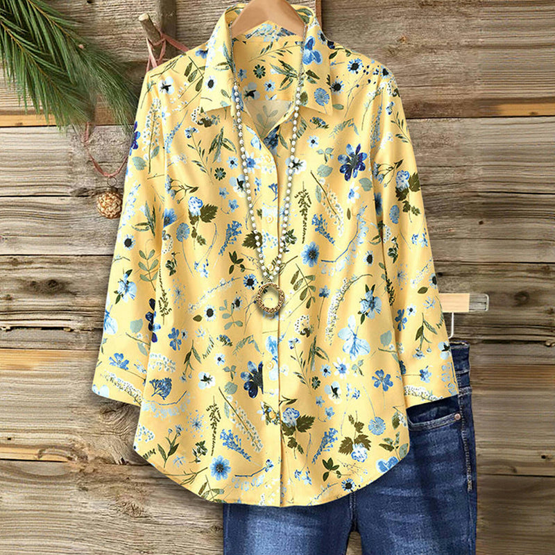 Casual Blouse with Floral Print