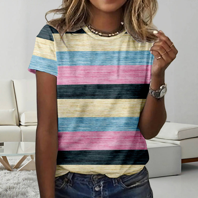 Striped Color Block T-shirt