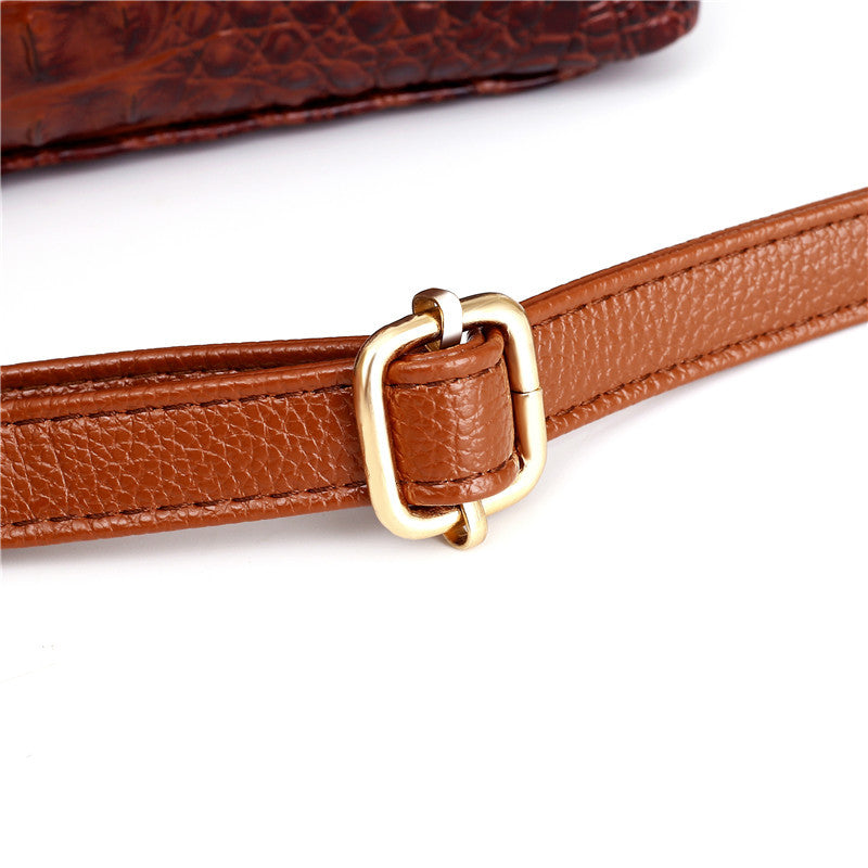 Ella™ Classic Croc | Versatile Vintage Leather Bag