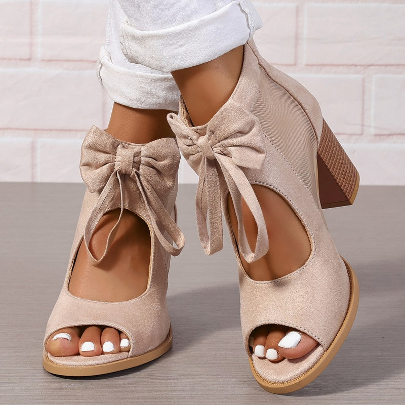 ISABEAU | ORTHOPEDIC HEEL SHOES WITH BOW CHARM