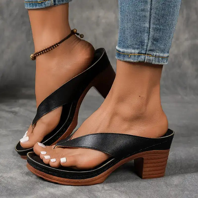 Elegant Orthopedic Heeled Sandals