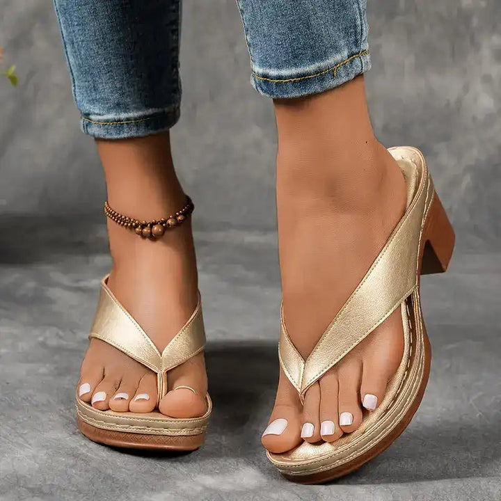 Elegant Orthopedic Heeled Sandals