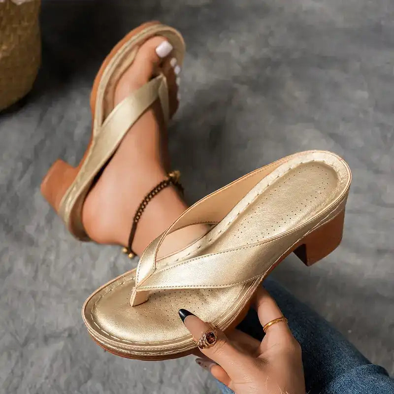 Elegant Orthopedic Heeled Sandals