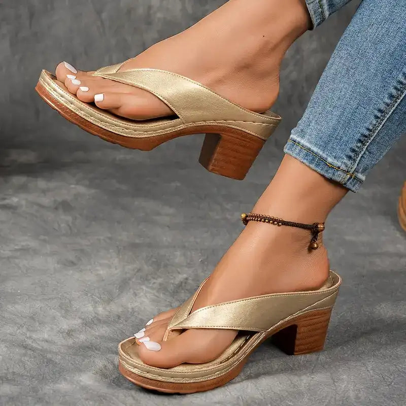 Elegant Orthopedic Heeled Sandals