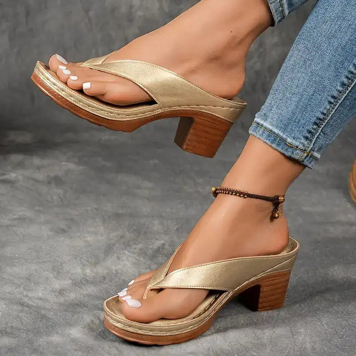 Elegant Orthopedic Heeled Sandals