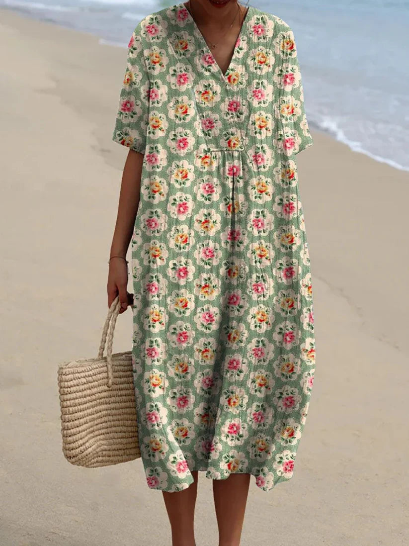 Marie | Vintage Floral Dress - Limited Edition