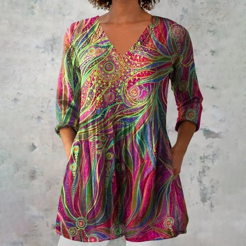 Colorful Vintage Blouse